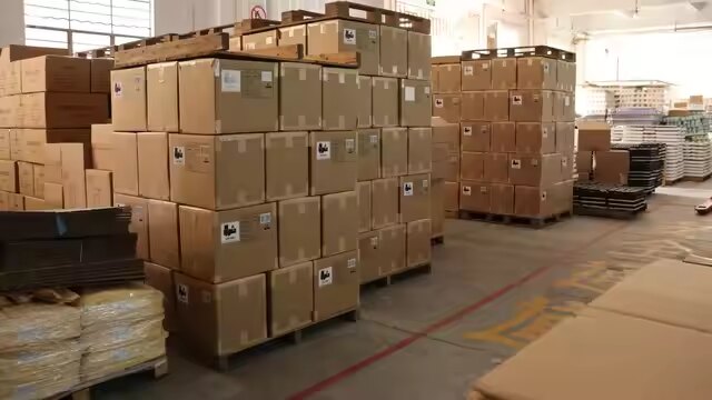 Warehouse loading goods for export shipment