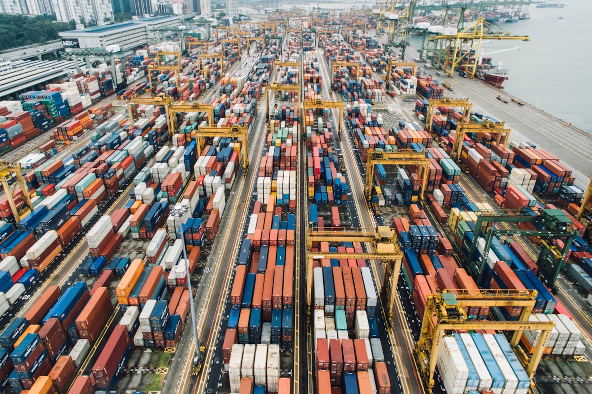 International freight and sourcing operations photograph